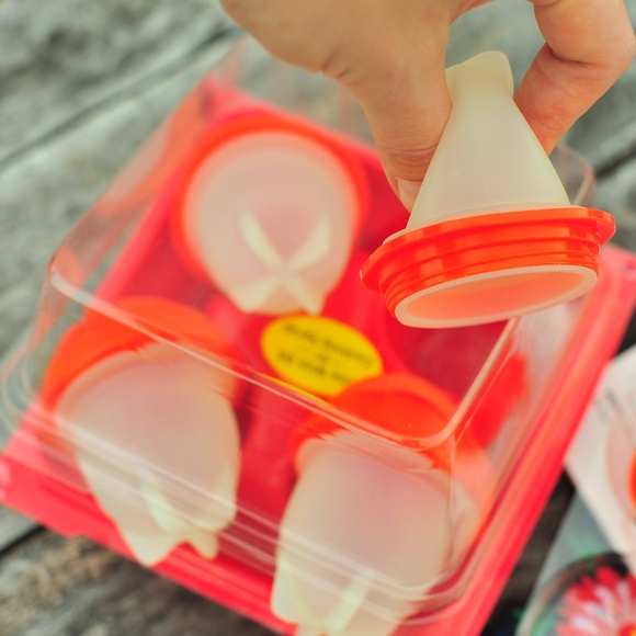 Egger Clean No Egg Shell Peeling Egg Boiling Pouch Red - Picture 7 of 7